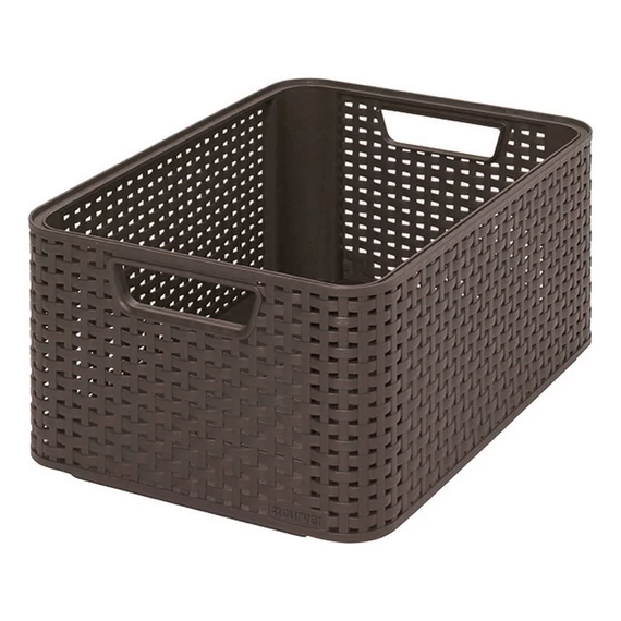 Curver Style rattan hatású kosár, barna, 18L
