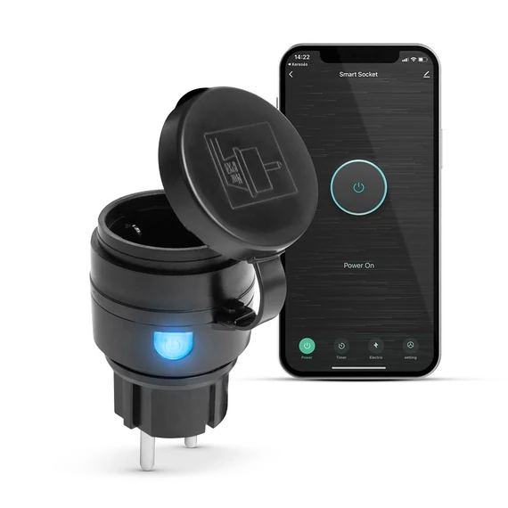 Delight Smart kültéri konnektor dugalj, WiFi-s, 10A, 2.3kW