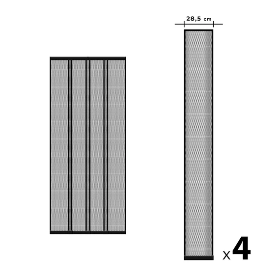 Delight szúnyogháló függöny ajtóra, max. 100x220cm, fekete