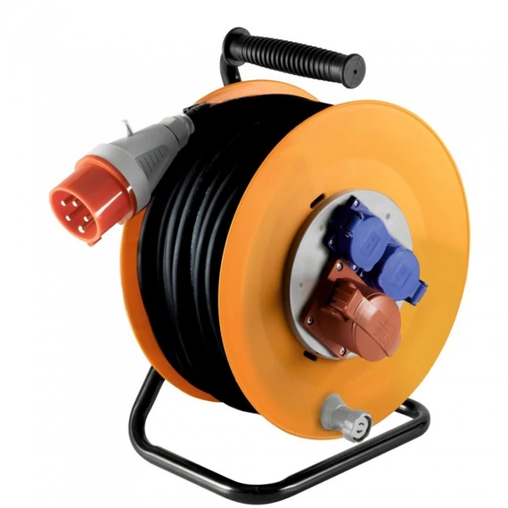 Kábeldob 25m 250+400V 3db aljzattal