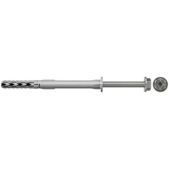 Fischer SXR FUS Hdg rögzítődübel, hatlapfejű biztonsági csavarral 10x100mm, 50db