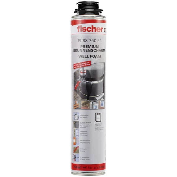 Fischer PUBS 750 B2 egykomponensű pisztolyhab, 750ml