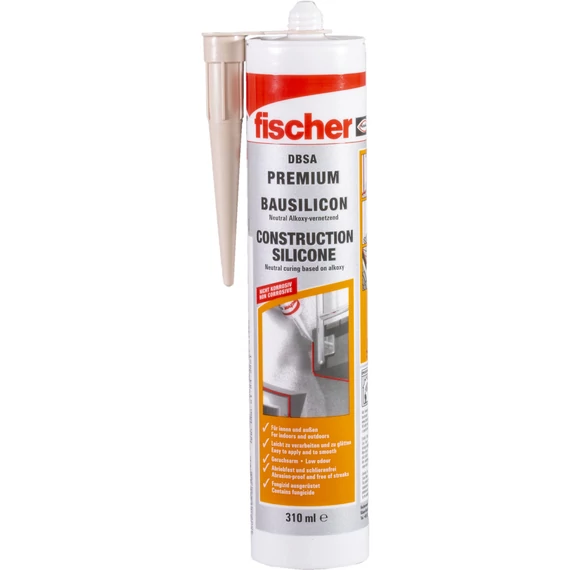 Fischer DBSA építőszilikon, bézs 310ml