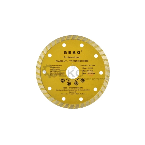 GEKO Gyémánttárcsa turbo PROFI 230mm