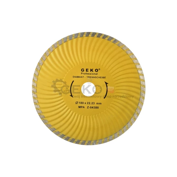 Geko gyémánttárcsa 230mm (Turbo Plus - betonhoz, téglához)
