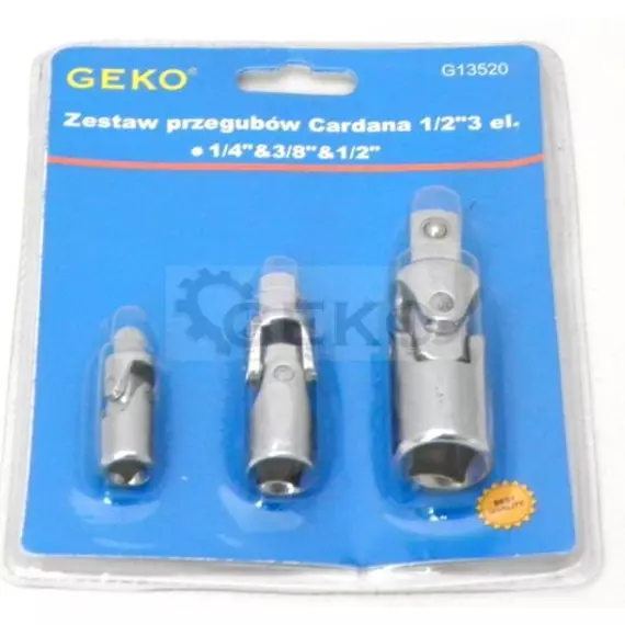 GEKO Univerzális kardáncsukló szett 3db (1/2&quot;, 3/8&quot;, 1/4&quot;)