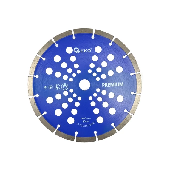 GEKO Gyémántvágó tárcsa 230mm x 22mm x 10mm PREMIUM