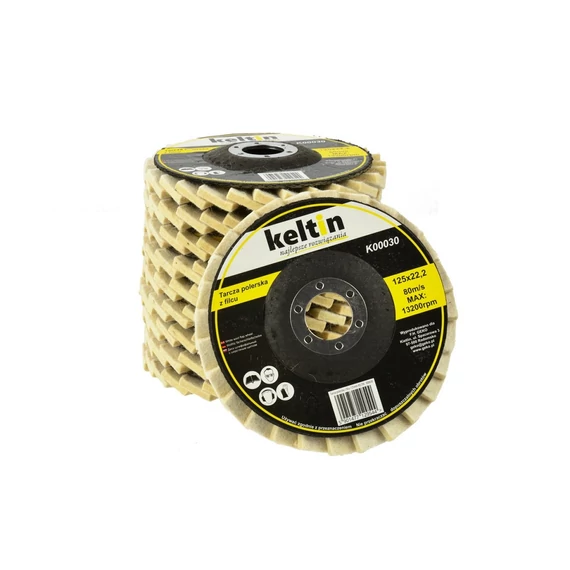 Keltin K00030 polírozótárcsa készlet, 125mm