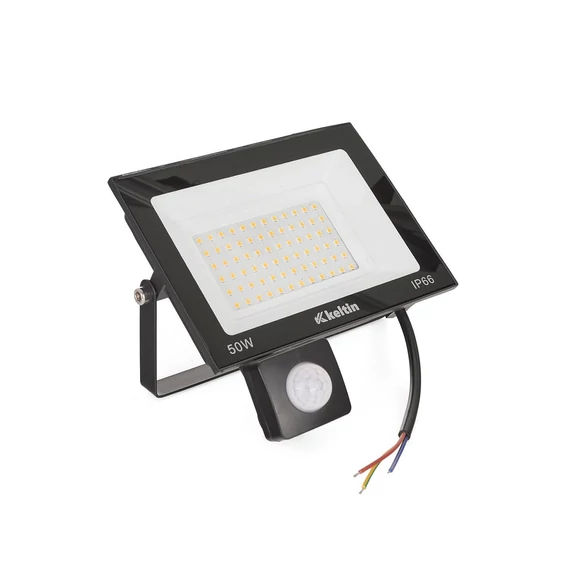 Keltin K02015 Mozgásérzékelő LED jelzőfény meleg fehér, 50W, 2700K