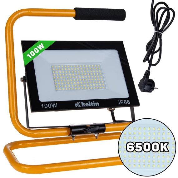 Keltin K02056 reflektor, hordozható, 100W, 6500K