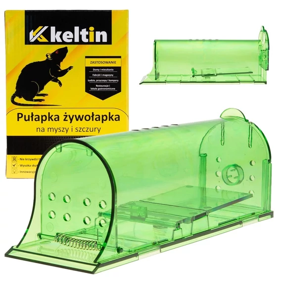 Keltin K02508 Egérfogó, átlátszó zöld