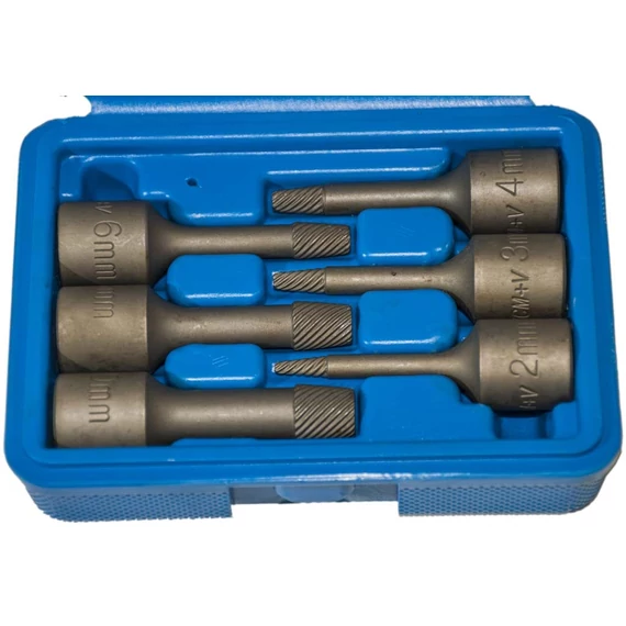 MK-Tools sérült csavar kiszedő dugókulcs készlet, belső, 3/8&quot;, 6db
