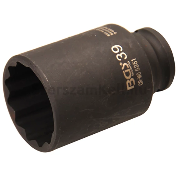 BGS-5351 Levegős dugókulcs, tizenkétszögletű 12,5mm (1/2&quot;) 39mm