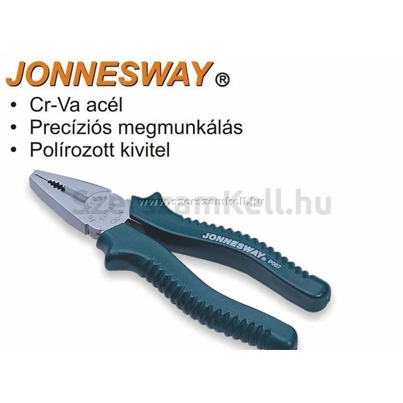 Jonnesway Profi Kombinált Fogó 180mm
