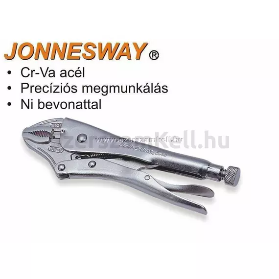 Jonnesway Profi Önzáró Fogó Íves Pofájú 180mm