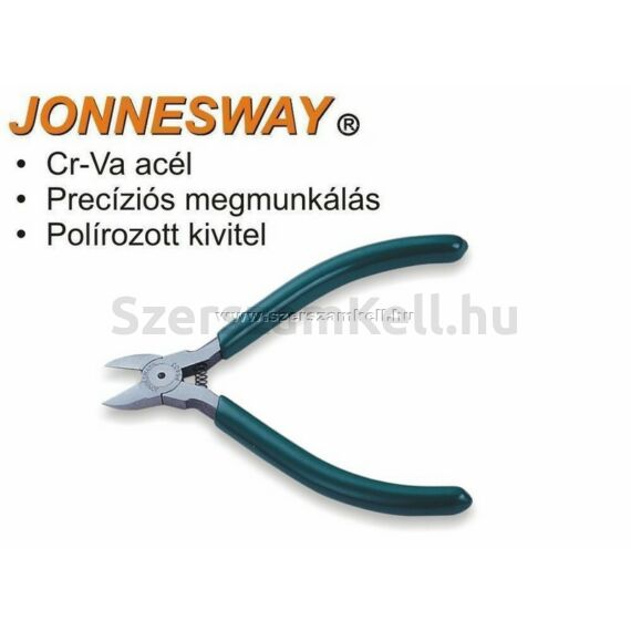 Jonnesway Profi Műszerész Oldalcsípő Fogó 125mm