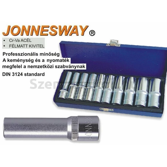 Jonnesway Profi Hosszú Dugókulcs Készlet 1/2" 10db-os