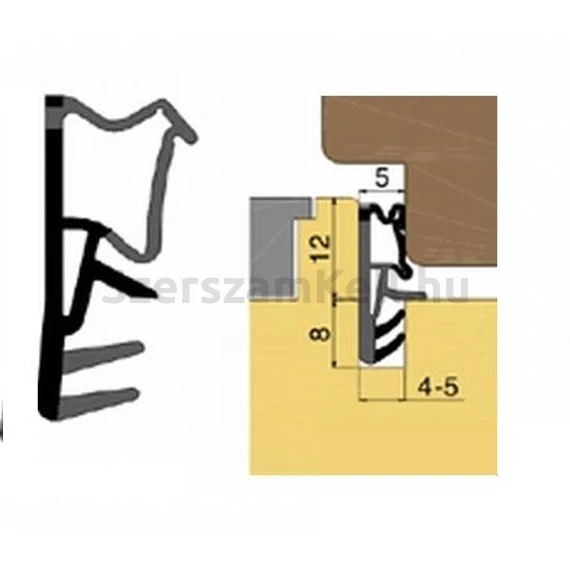Nútba Húzható Ajtó-Ablak Szigetelő Profil Bézs (kétkomponensű)