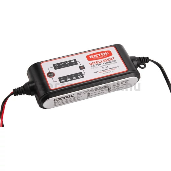 Extol akku töltő mikroprocesszoros, 6V/12V