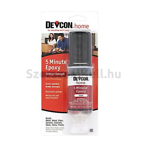 Devcon S-208 Kétkomponensű epoxy gyorsragasztó, 5 perces