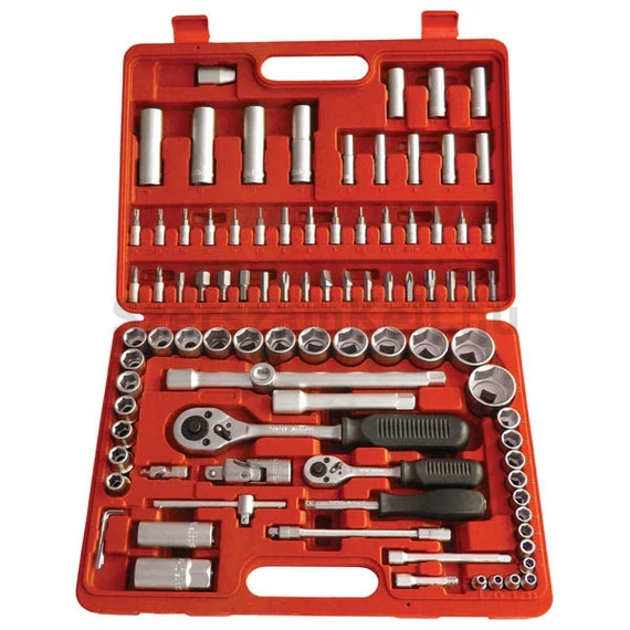 Extol racsnis dugókulcs készlet, 1/4&quot; és 1/2&quot;, 94db