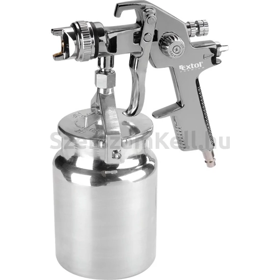Extol festékszóró, alsótartályos, 1000ml, HVLP, fúvóka: 1,4mm, 410 l/min, 3 Bar, 1/4" tömlőcsatlakozó, 0,7kg