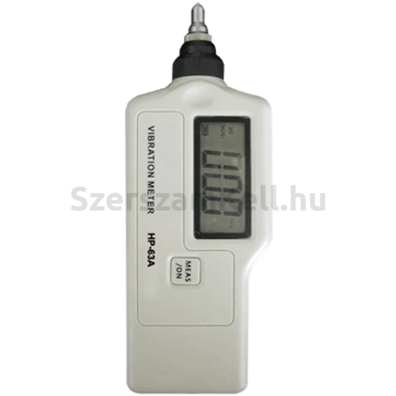HOLDPEAK 63A Digitális rezgésmérő, piezzo elektromos kerámia érzékelő, 10Hz-15kHz, hord táska