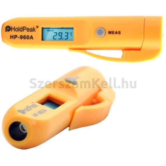 HOLDPEAK 960B Mini infravörös testhőmérséklet mérő, 32°C - 42°C, C°/F° kijelzés, toll kivitelű