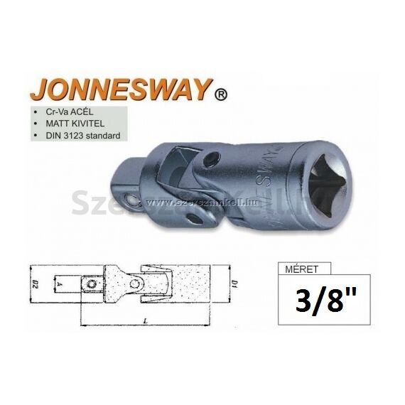 Jonnesway Csukló 3/8" S15H356