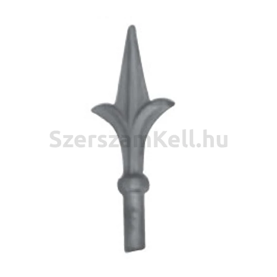 Kovácsoltvas csúcsdísz 65x160mm / D17