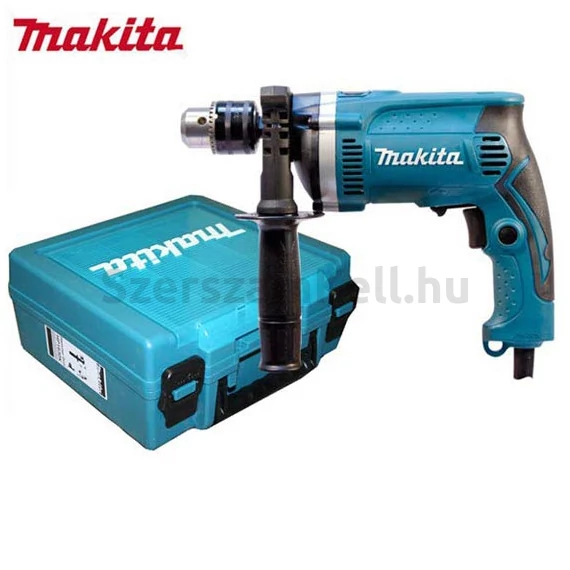 Makita HP1630K ütvefúrógép+koffer 710W, 13mm, 1.9kg