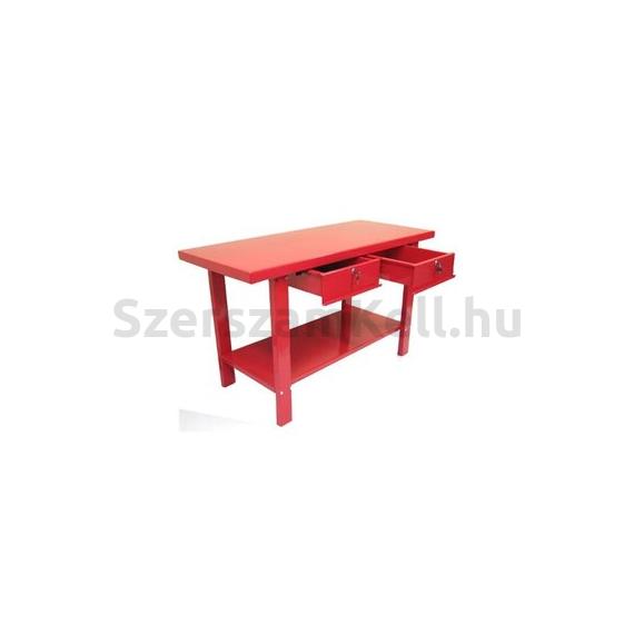 Szerelőasztal, munkapad, satupad két fiókkal 150x64cm méretben (TSC5911)