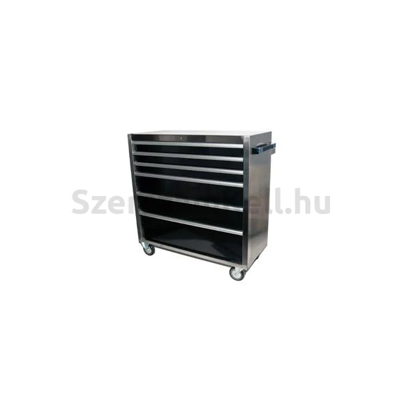 Szerszámos kocsi széles 6 fiókos - rozsdamentes tetővel TBR4306B-SC