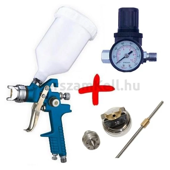 Voylet HVLP Festékszóró Pisztolykészlet 0,6L 1,4mm+2,0mm