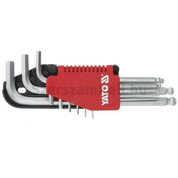 Yato imbuszkulcs készlet gömbvégű, 2-10mm, 9db