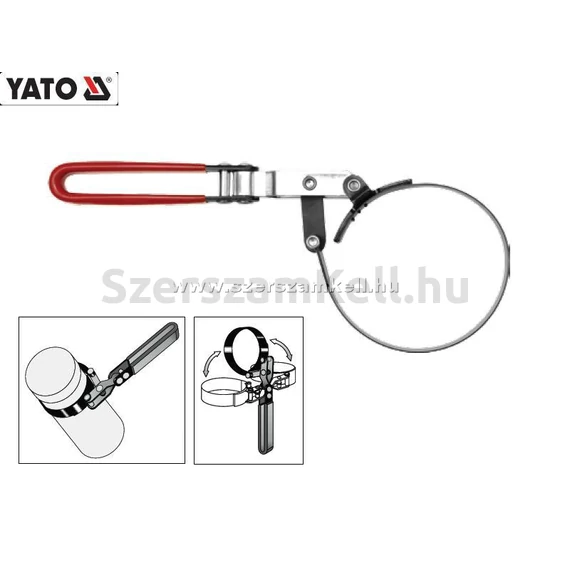 Yato Huzalos Olajszűrő Leszedő 60-73mm / YT-0820