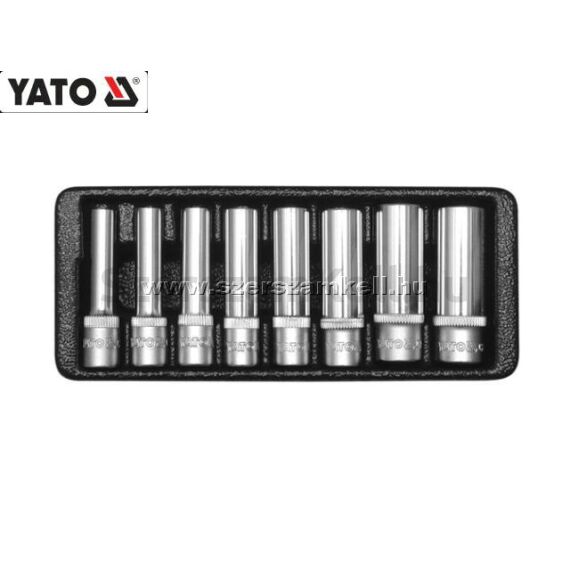Yato YT-14431 Hosszú Dugókulcs Készlet 1/4&quot; 5,5-13mm (8db-os)