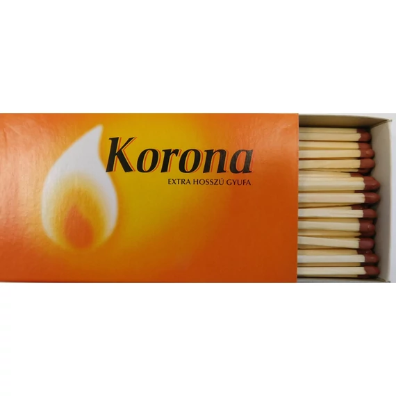 Korona biztonsági gyufa, extra hosszú