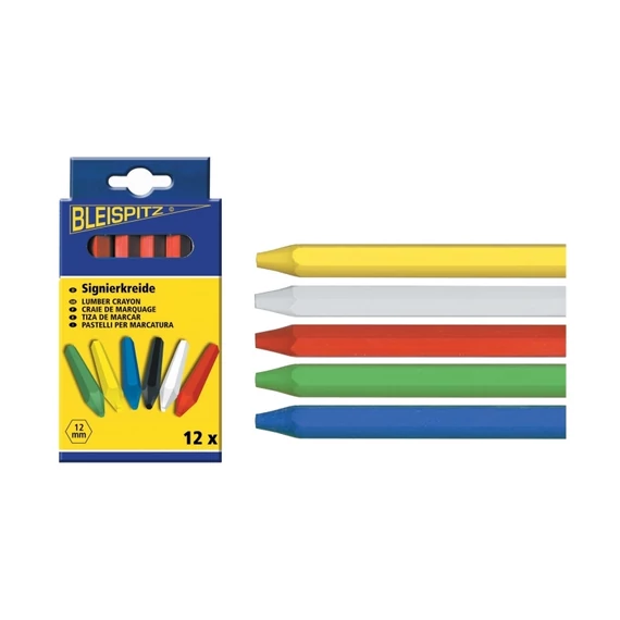 Bleispitz jelölőkréta, kék, 12x120mm, 12db