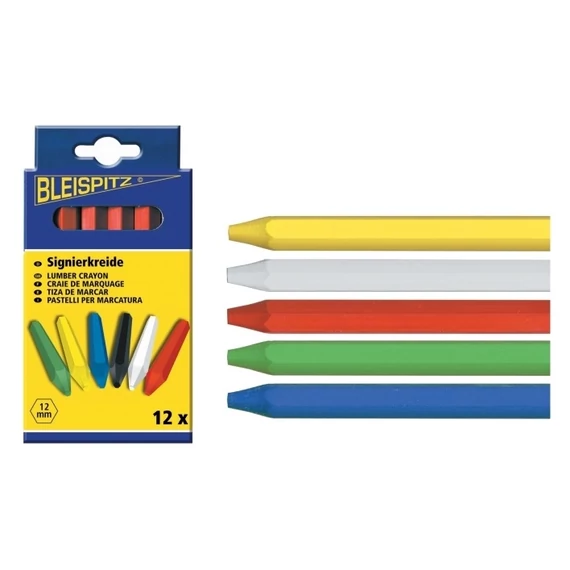 Bleispitz jelölőkréta, piros, 12x120mm, 12db