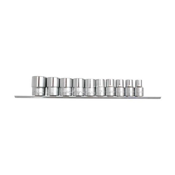 HANS dugókulcsfej készlet, 10-24mm, 1/2&quot;, 10 részes