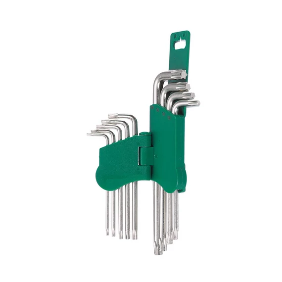 HANS Torx kulcs készlet, hosszú, T10-T50, 9 részes