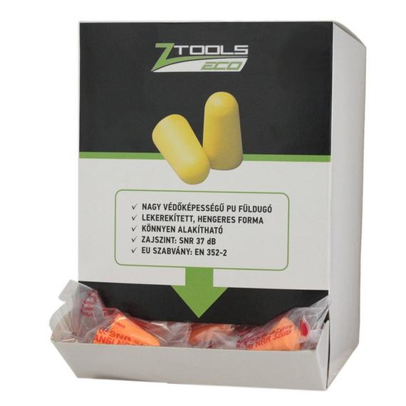 Z-Tools füldugó kínáló dobozban, poliuretán, 100 pár