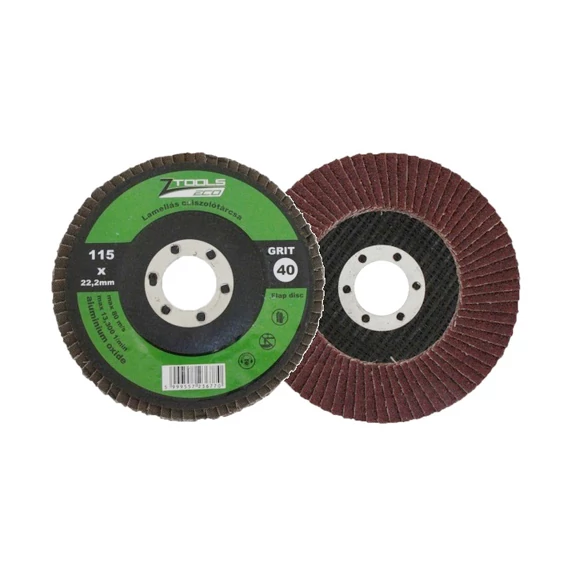Z-Tools lamellás csiszolótányér, egyenes, 125x22.2mm, P60